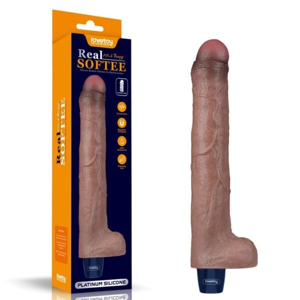 REAL SOFTEE Vibrating Dildo 10.5"