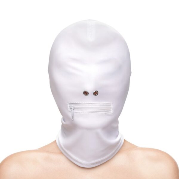 Zippered Mouth Hood Valkoinen