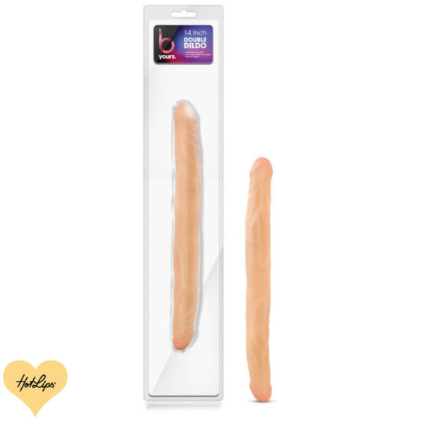 Tupladildo Vaalea 35.5 cm