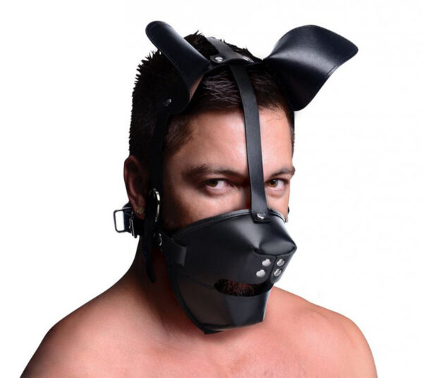 Puppy Play Mask With Ball Gag