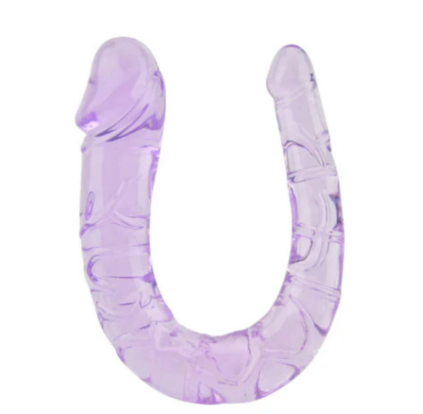 Double Dildo Jelly Purple