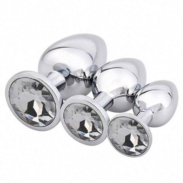 Diamond King Metallinen Anustappisetti Kirkas