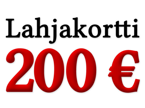 200€ Lahjakortti Punaiseen Kuuhun