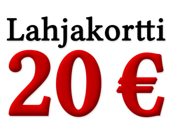 20€ Lahjakortti Punaiseen Kuuhun