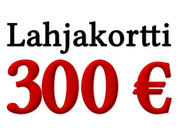 300€ Lahjakortti Punaiseen Kuuhun