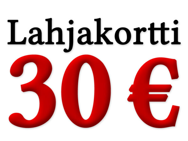 30€ Lahjakortti Punaiseen Kuuhun