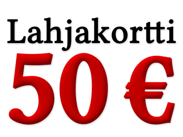 50€ Lahjakortti Punaiseen Kuuhun