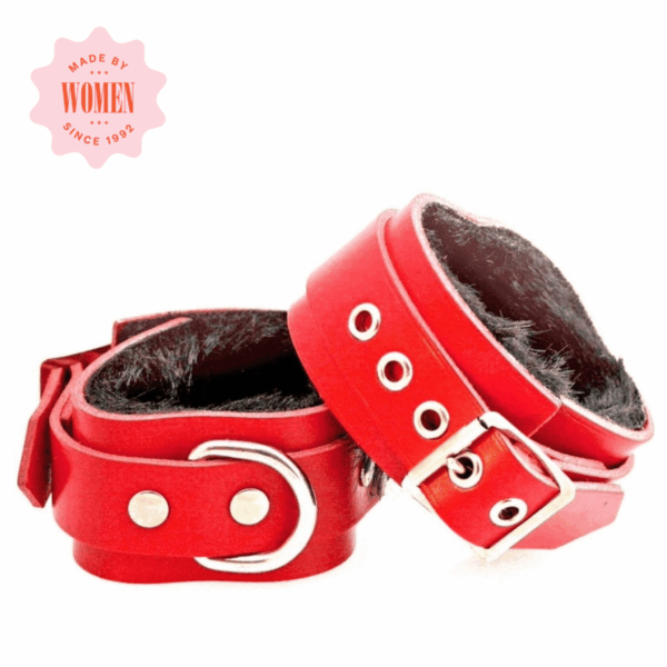 Sh! Leather Bondage Wrist Cuffs